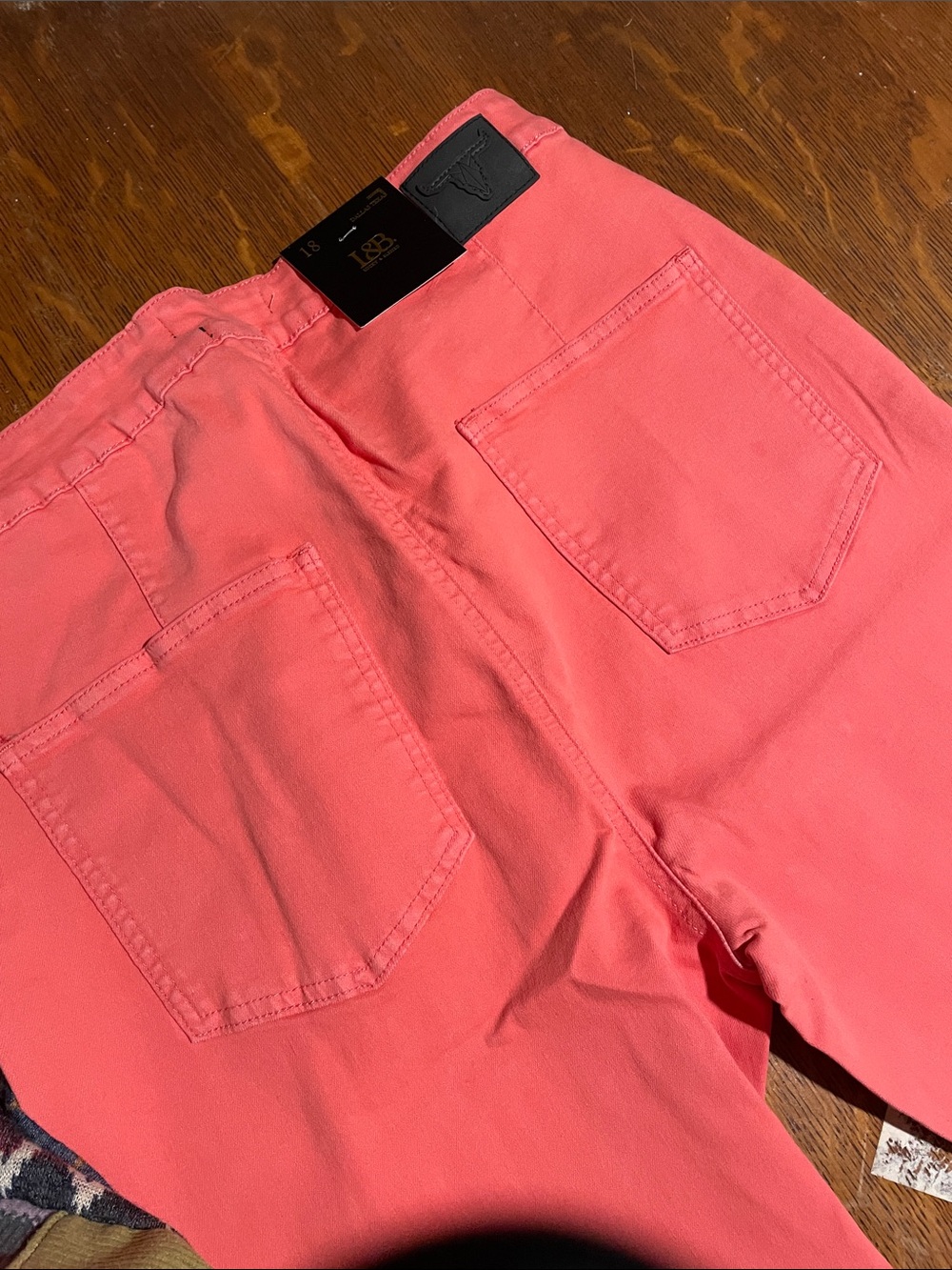 Lucky & Blessed Coral High-Rise Flare Pants plus size - Picture 7 of 8